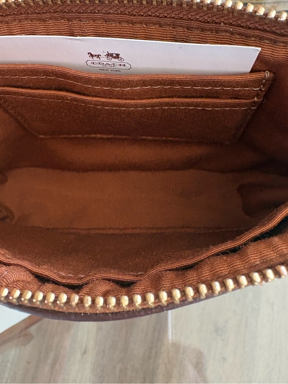 🤎🤎COACH NOLITA 19 SIGNATURE LOGO SMALL WRISTLET/CHAIN BAG!🤎🤎F64324 - Picture 7 of 9